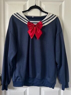 sailor top with bow